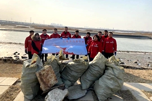 保护大沽河，汇海志愿者在行动