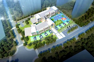 棘洪滩街道上下崖安置区配套幼儿园项目封顶